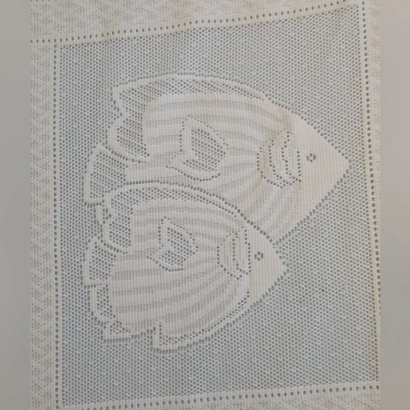 Lace Shower Curtain With Ocean Theme - Picture 4 of 9